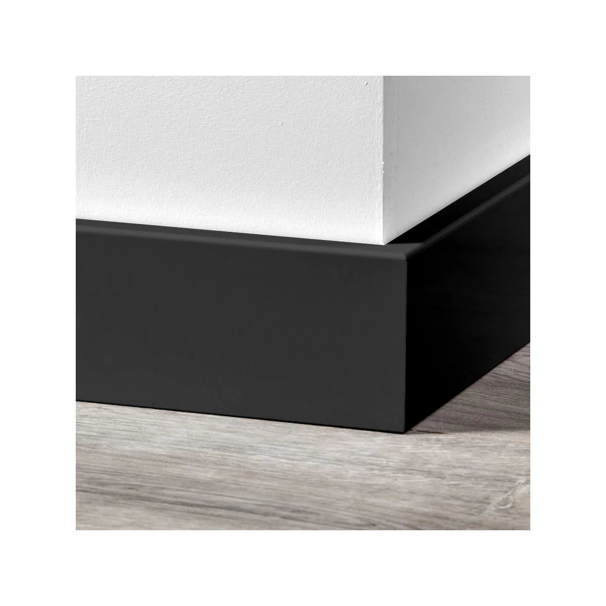 MDF Hoogplint Zwart 8 cm