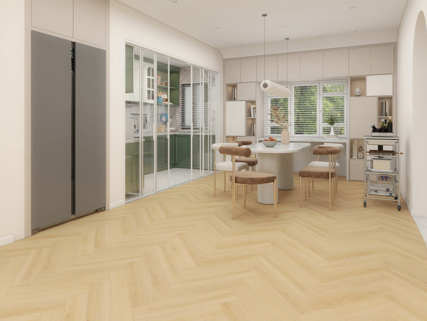 V-Floor SH02 SPC Click Visgraat
