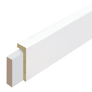 MDF Overzetplint Wit 8 cm - 2780mm