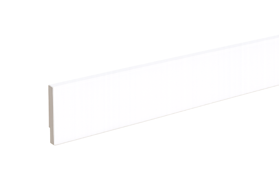 MDF Hoogplint Wit 8 cm - 240cm