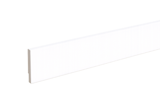 MDF Hoogplint Wit 8 cm - 240cm