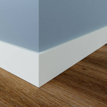 MDF Hoogplint Wit – 10 cm