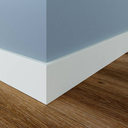 MDF Hoogplint Wit – 12 cm
