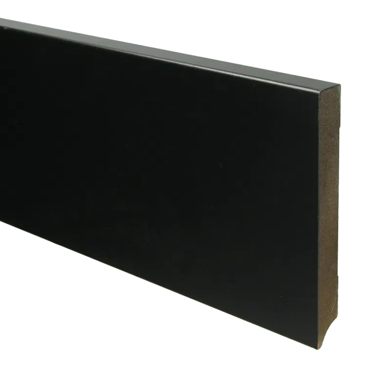 MDF Hoogplint Zwart 8 cm