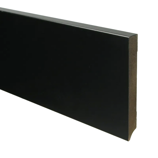 MDF Hoogplint Zwart 8 cm
